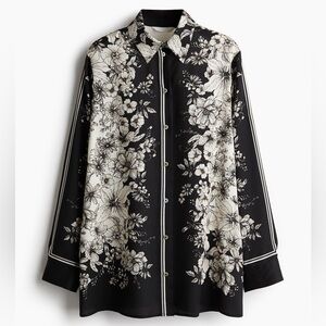 H&M NWT Long Printed Shirt